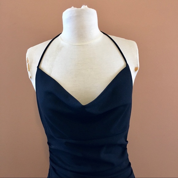 Sexy Black Dress with Shimmer - Picture 4 of 6